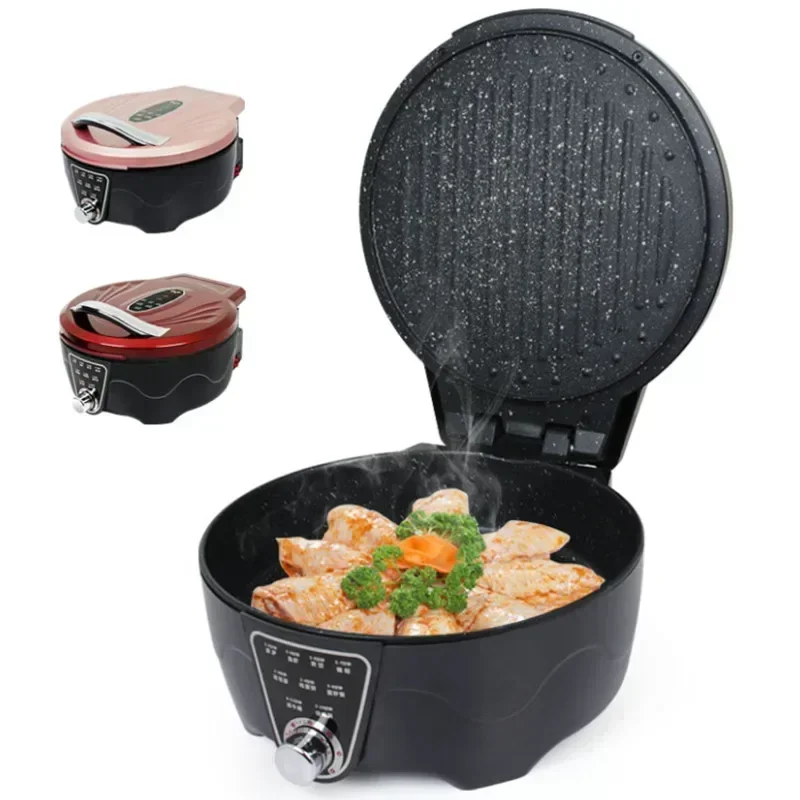 

Desktop 220v Electric Pancake Pan Household Automatic Power Off Double-sided Heating Deepening And Enlarging Pancake Machine