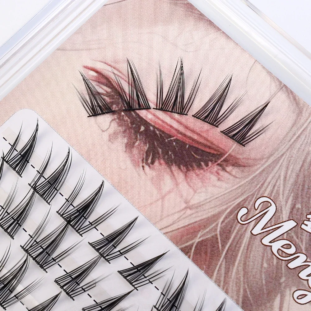 1/box 100 Bundles False Eyelashes Brown Sunflower Lashes Natural Manga Anime Eyelashes Individual Eyelashes Extension Makeup