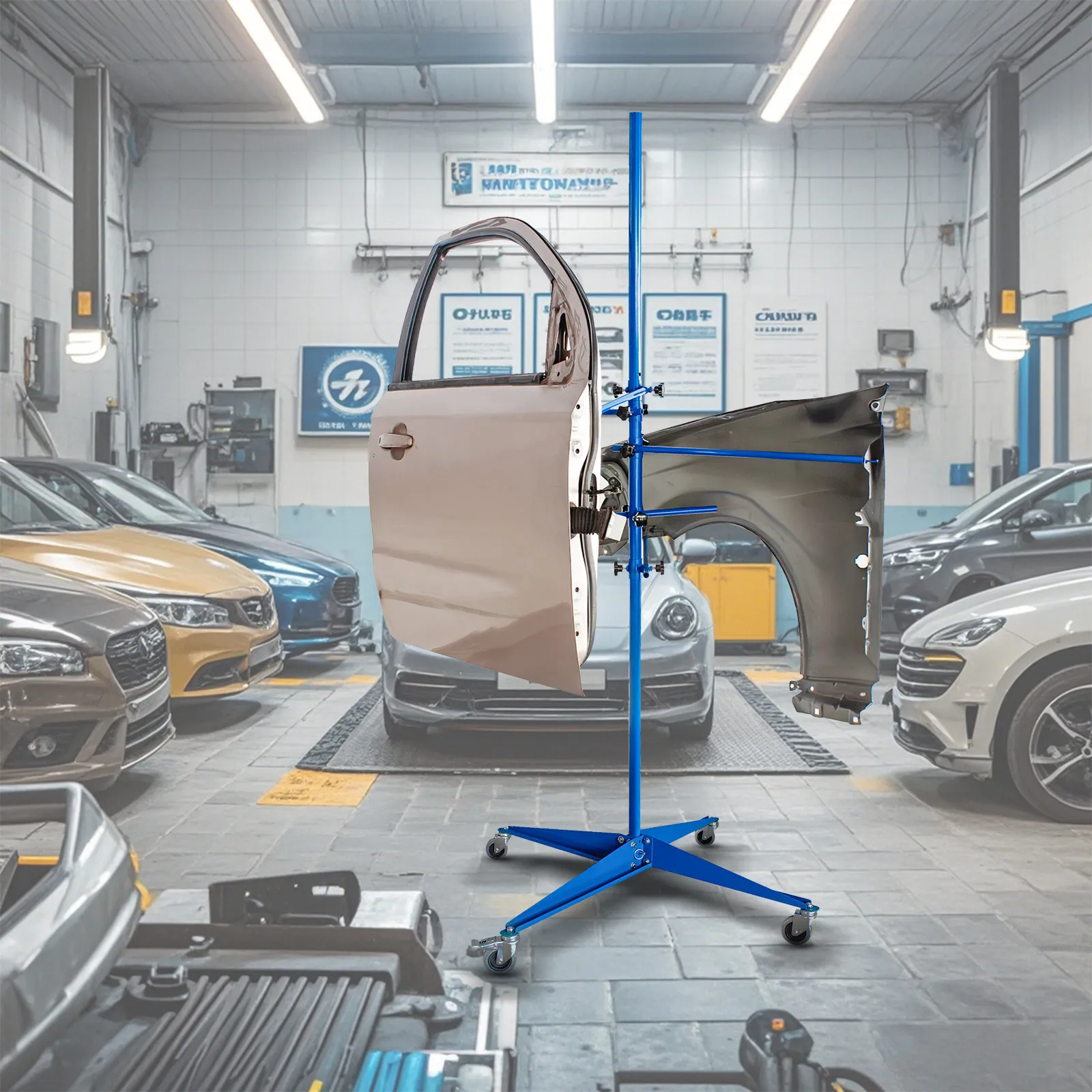 

Стойка для покраски бамперов, стойка для полировки и ремонта автомобилей, стойка для покраски дверных панелей, стойка для инструментов для покраски листового металла, специальная стойка для автосервисов 4S