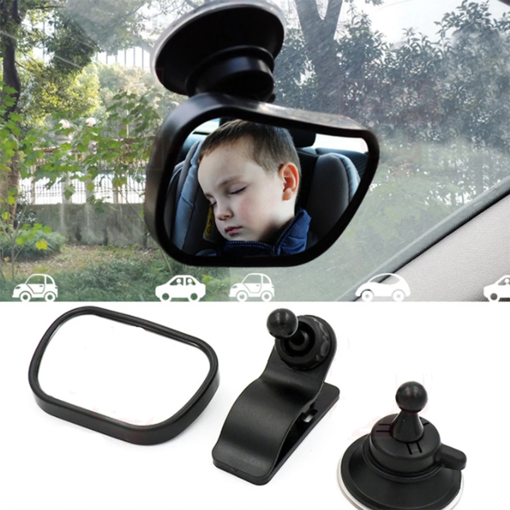 Kid Car Mirror Safety 360 Degree Adjustable Angle Back Seat Rear View Mirror with Suction Cup