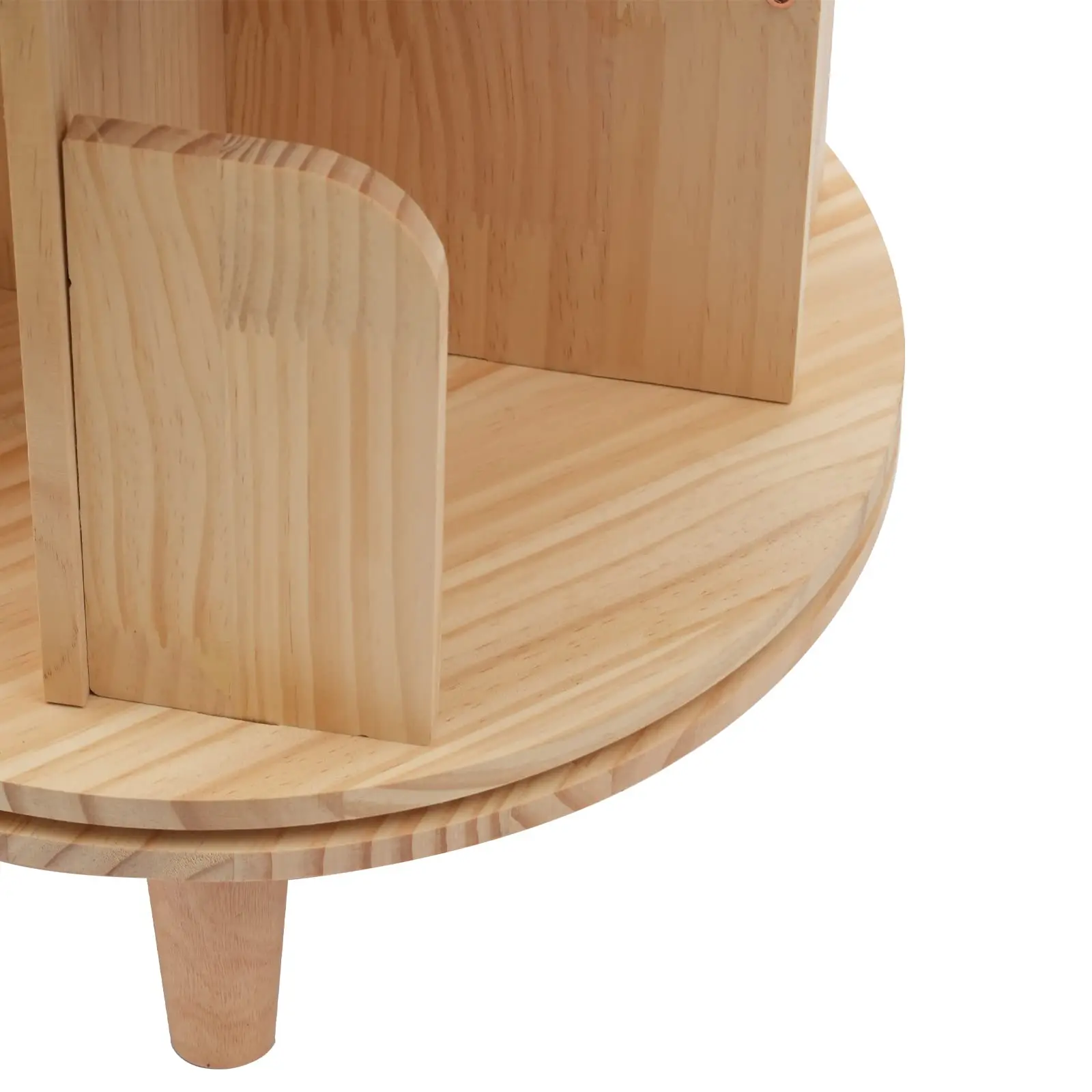 جدراسويا10 360 °     رف كتب دوار، خزانة كتب قائمة على الأرض مكونة من 6 طبقات، خزانة كتب قابلة للتكديس للأطفال والكبار