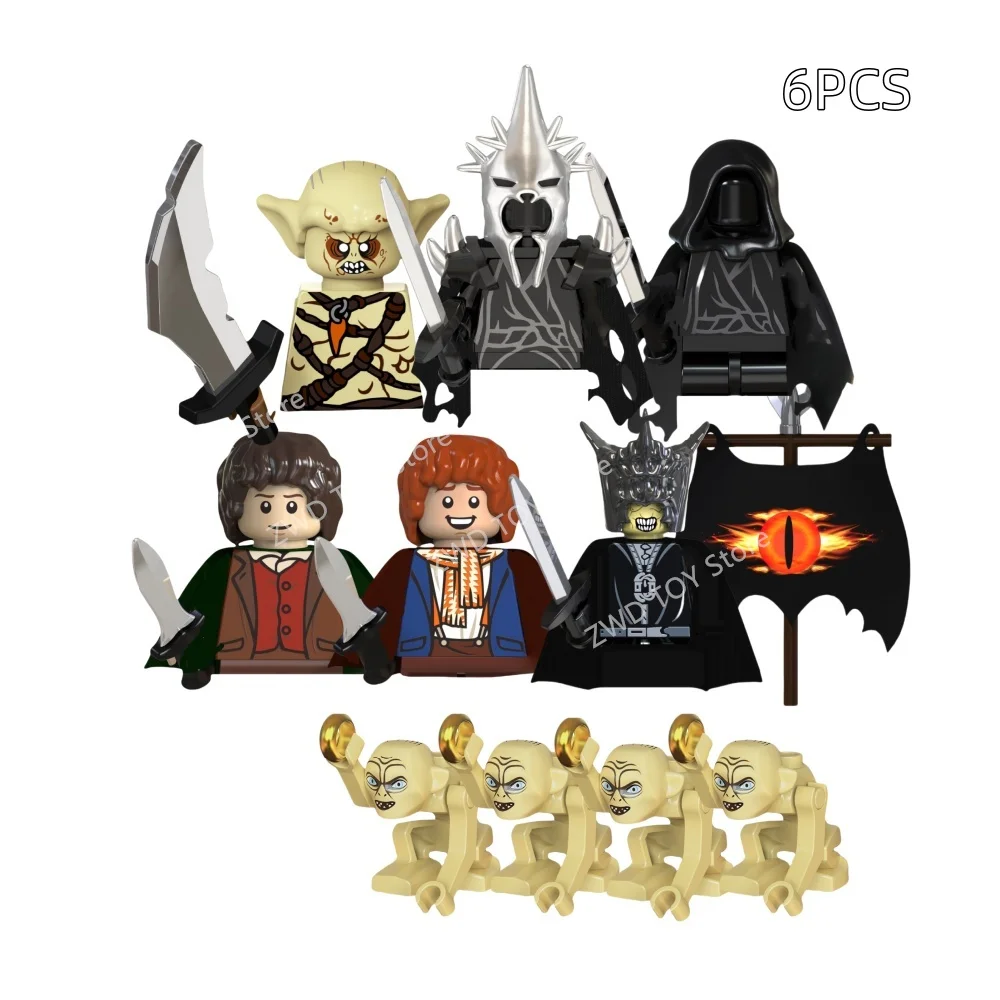 شخصيات فارس القرون الوسطى لعبة خواتم الرب الجندي Orcs الجان Azog عفريت سورون أراغورن الحروب بنة سطح المكتب الديكور هدية #2