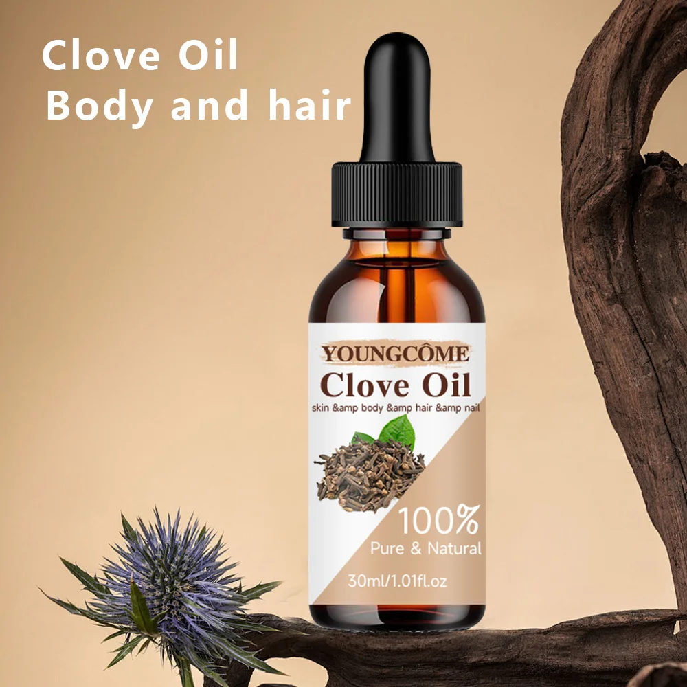زيت القرنفل العطري، إصلاح الترطيب، المضاد للشيخوخة، يساعد على الحفاظ على ترطيب البشرة وتحسين مرونة البشرة، ويألق العناية بالوجه