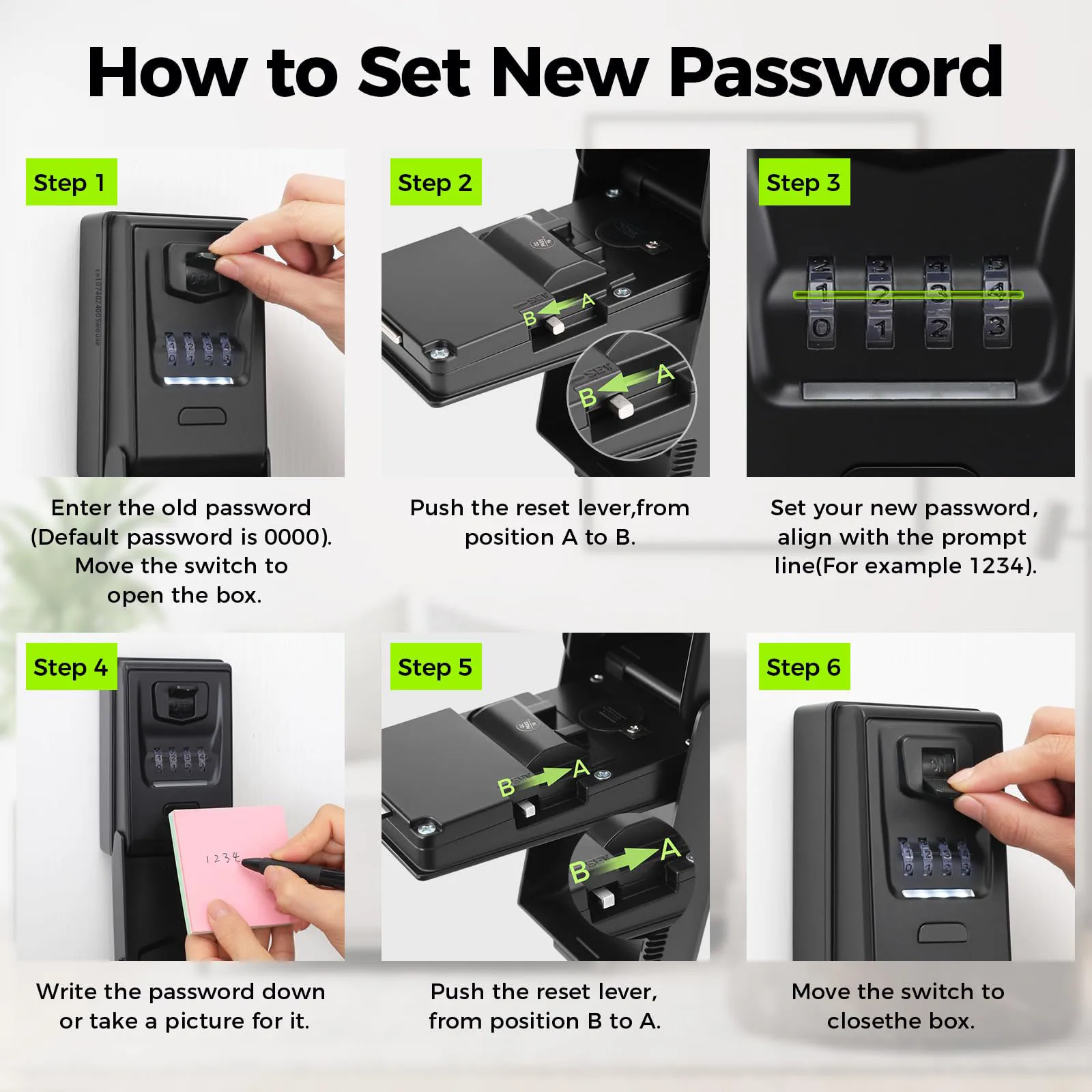 Key Lock Box for Outside Wall Mounted with Light Up Dials - Waterproof Extra Large Key Box 4-Digit Combination Storage Lockbox