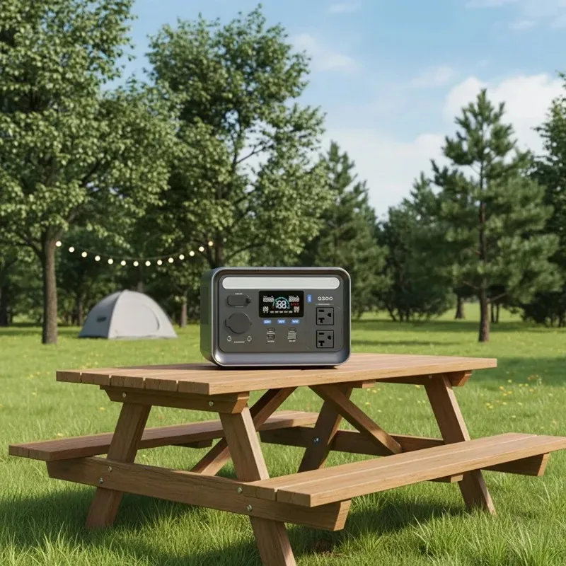 300 Watts Camping Emergency Power Banks Rechargeable Lifepo4 Mobile Outdoor Solar Generator 300w Portable Backup Power Station