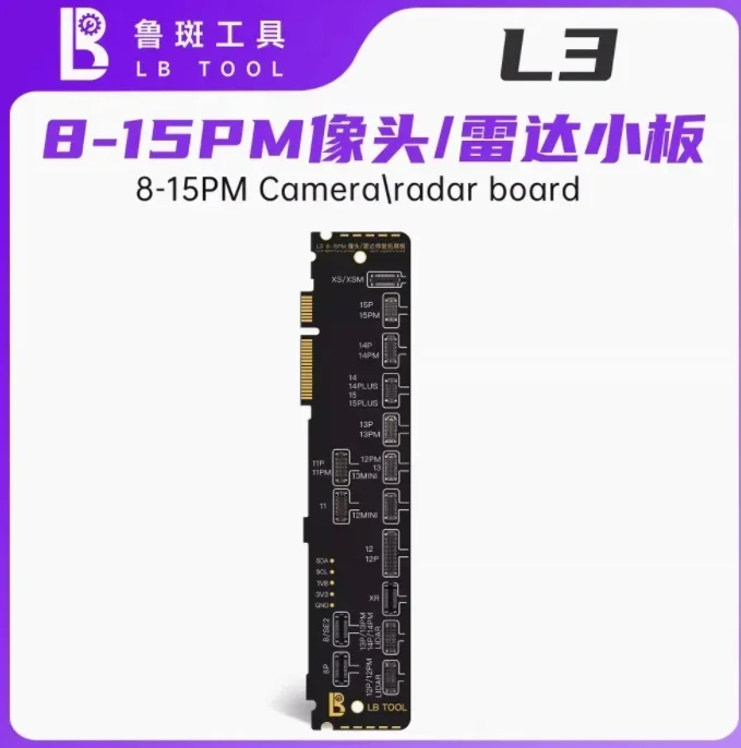 LB L3 testador de reparo para IP6-15PM bateria, X-15PM Face ID, câmera traseira, True Tone, 8-15 ferramenta de recuperação de fone de ouvido