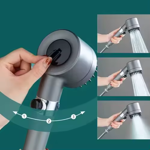 Shower filter four modes bathroom accessories head massage showerhead replete for shower heads knobs showers parts fixture home - Image 2