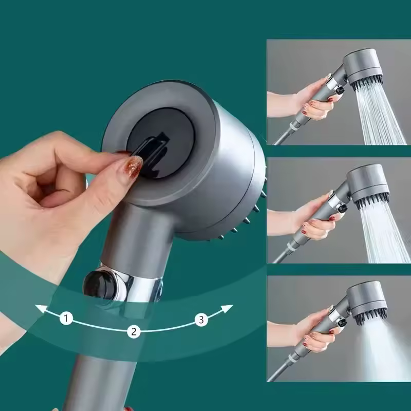 Shower filter four modes bathroom accessories head massage showerhead replete for shower heads knobs showers parts fixture home - Image 2