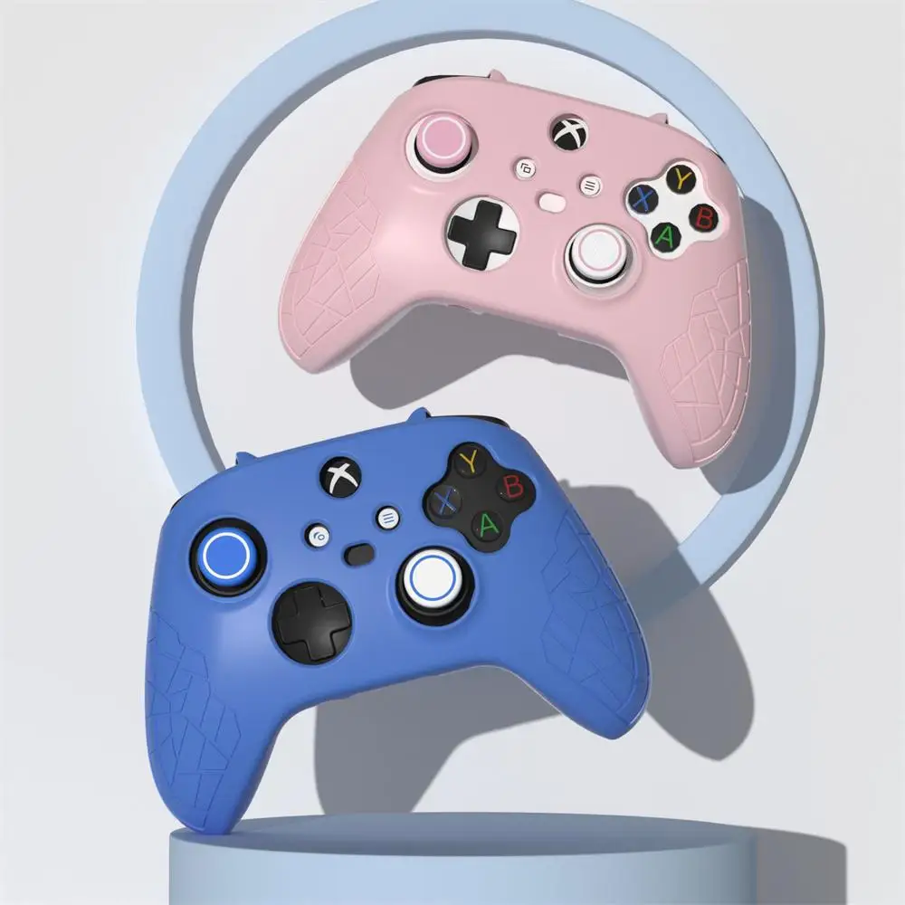 Protective Case Feels Great Tight Fit Anti-slip And Wear-resistant Comfortable Touch Gamepad Red Colorful Choice Rocker Hat