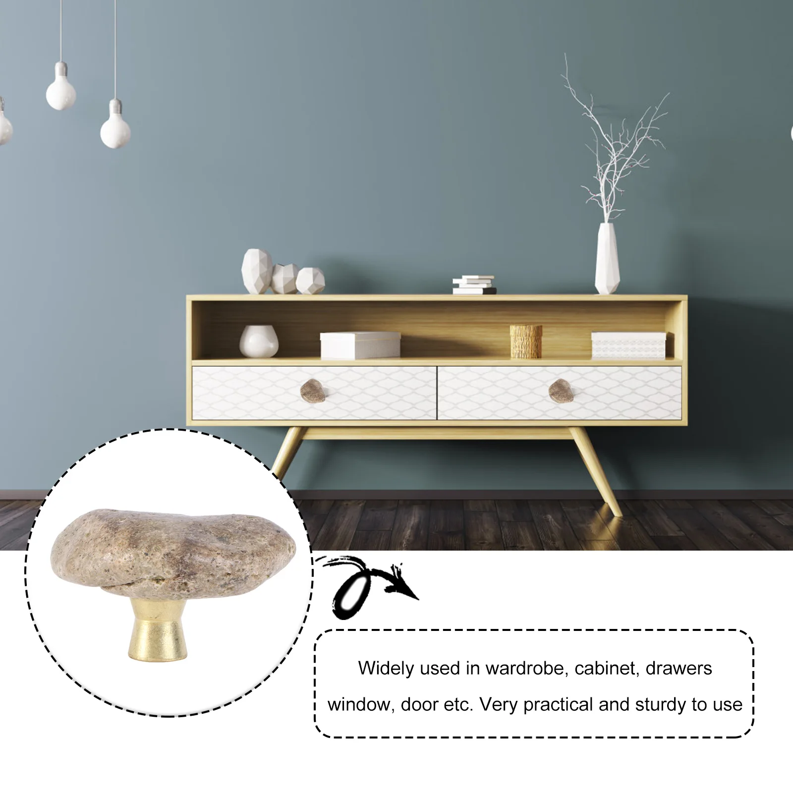 

Door Handle Hardware Accessories Cabinet Chrome Gold Drawer Furniture Small Cupboard Knobs Stone Parts Fixture