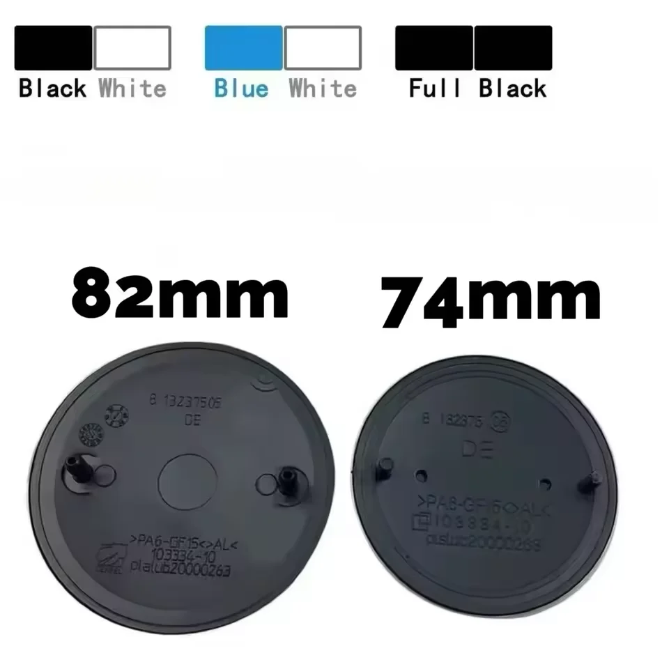 74mm 82mm 3D ABS Car Front Hood Bonnet Rear Trunk Replacement Emblem Badges For E46 F30 F10 E90 E60 F20 E39 E36 G30 G20 E87 E92