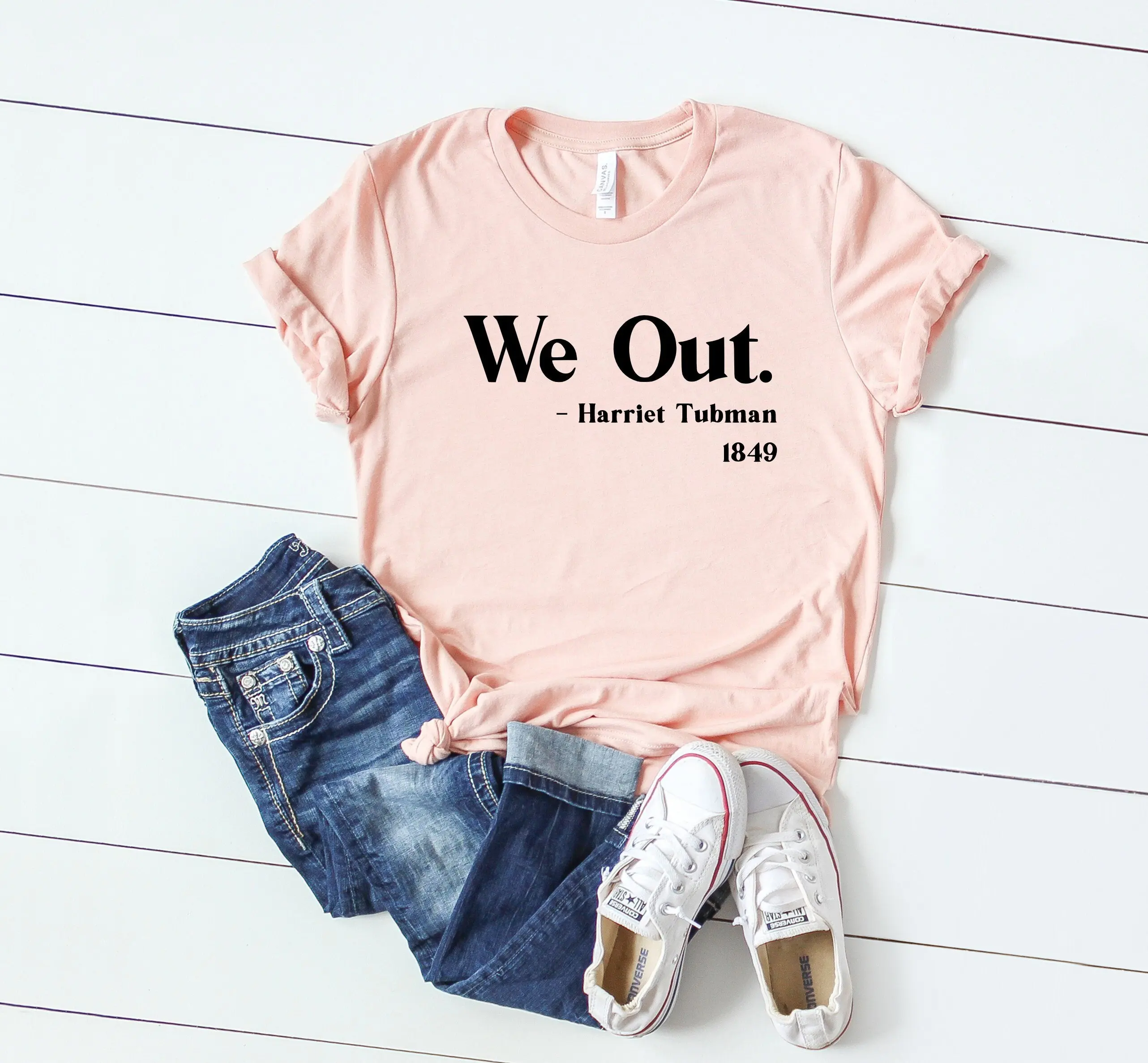 We Out Women T Shirt Harriet Tubman Black History Equal Rights Civil