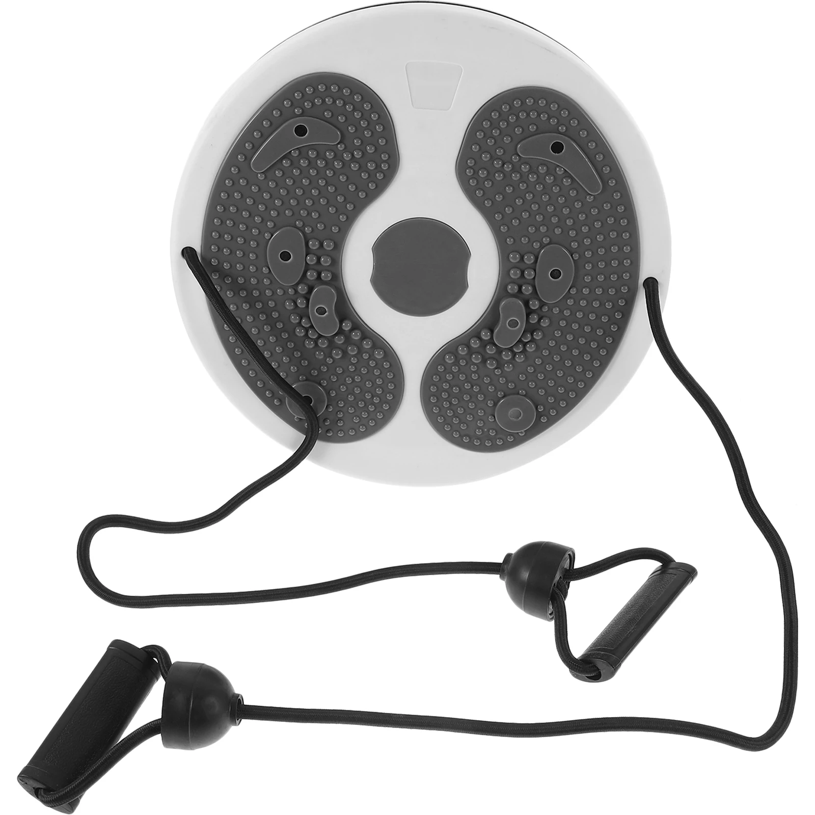 

Massage Waist Machine Grey Plastic Disc with Rope Home Fitness Exercise Slimming Board Textured Platform Household Use