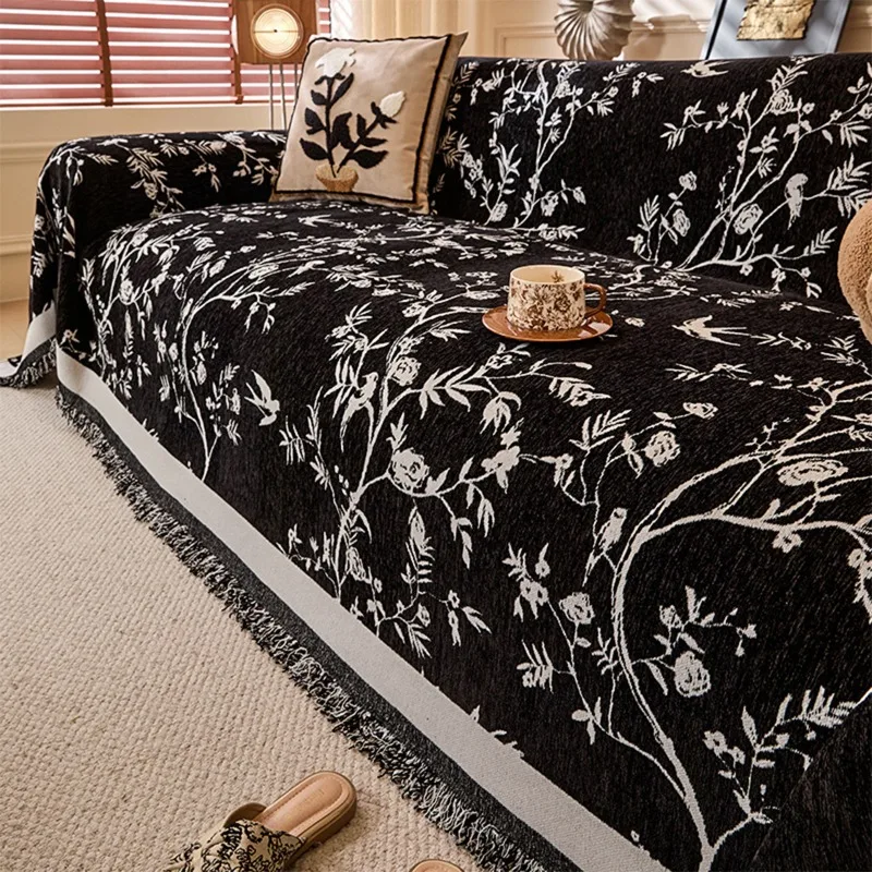 

Высококачественная диванная подушка из синели в стиле ретро, четырехсезонная универсальная противоскользящая и грязеотталкивающая диванная подушка для украшения гостиной