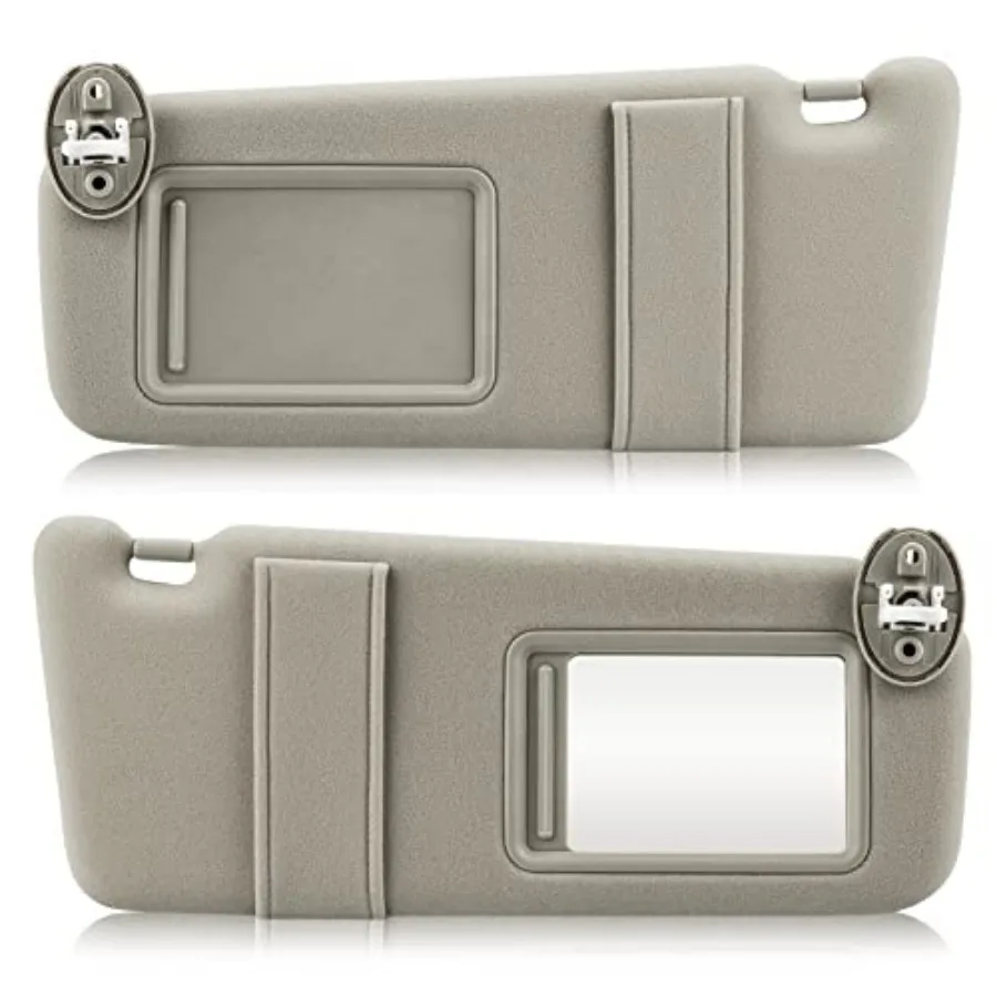

Left and Right Sun Visor with Light for 2009-2016 Toyota Venza with Sunroof Driver and Passenger Sides Sunvisor Replacement 743