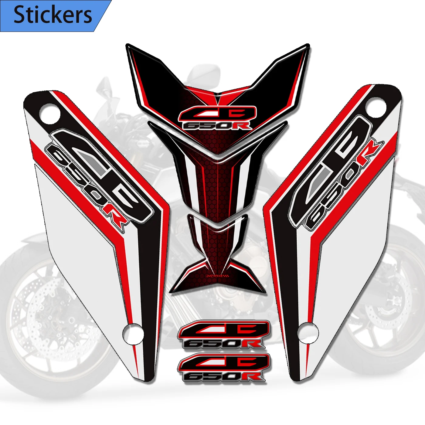 

Motorcycle Grips Tank Pad Decals Gas Fuel Oil Kit Knee Protector 2018-2022 For Honda CB650R CB 650R 650 R