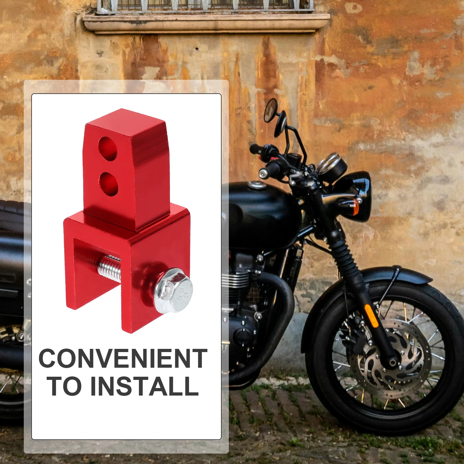 

Aluminum Alloy Motorcycle Rear Shock Absorber Seat Cushion Lifter Sturdy Metal Suspension Tool Universal Compatible for Electric