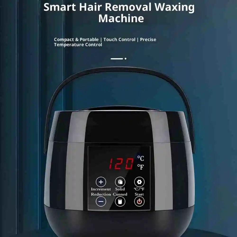 Aquecedor de Cera Digital 500ML para Depilação Profissional, Máquina de Aquecimento de Cera para Remoção de Pelos, Panela para Derreter Cera