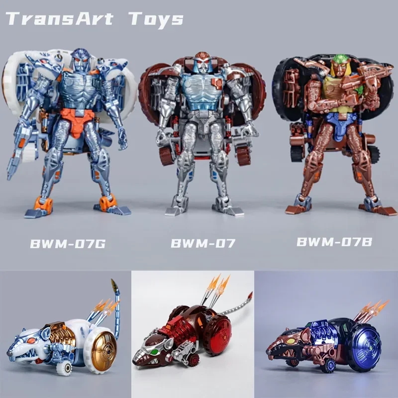 

TransArt Toys Transformation TA BWM-07 BWM-07B BWM-07G TA METAL Rattrap BW Beast Wars Action Figure