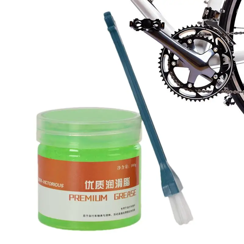 Grasa para bicicleta, salsa de manzana verde, grasa lubricante para cojinetes, cubo para ciclismo, 50g, equipo de mantenimiento de bicicletas de alta calidad ﻿