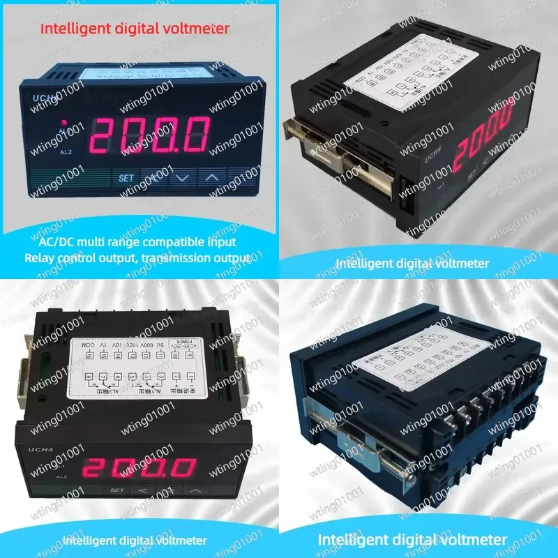 for Intelligent Digital Voltmeter AC DC Relay Alarm Tachometer Adjustable Output Voltage Current Monitor Meter Tester Tool