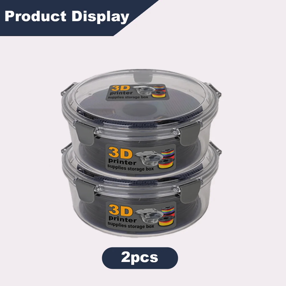 3D-Drucker-Filament-Aufbewahrungsbox, Feuchtigkeitsdichte Versiegelte Trockenbox für PLA PETG ABS TPU Spulenhalter, 3D-Druckerzubehör