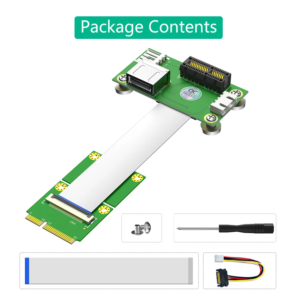 

MINI PCI-E / Для NGFF(M.2) 2230 Type Key A/E к PCI-E Express X1 Riser Card с поддержкой магнитной панели Win7/win8/win10/Win11