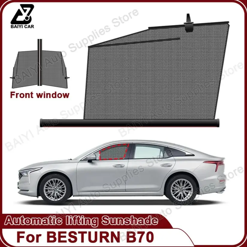 

For BESTURN B70 2014-2025 car Side window sunshade Automatic lifting & retractable sun visor Outdoor travel sunscreen protection