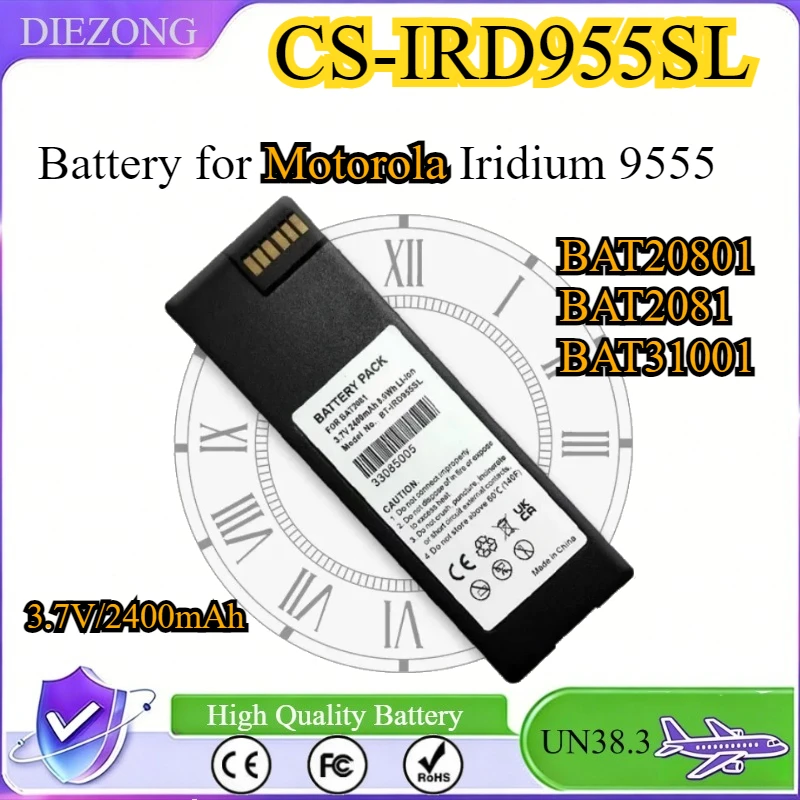 

3.7V/2400mAh Satellite Phone Battery BAT20801 BAT2081 BAT31001 for Motorola Iridium 9555 High Qualty