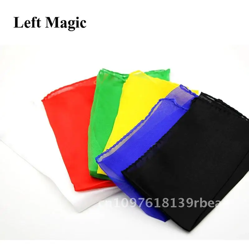 وشاح حريري ملون للخدع السحرية 60 × 60 سم دعامة سحرية قريبة أداة تعليمية تعليمية E3136