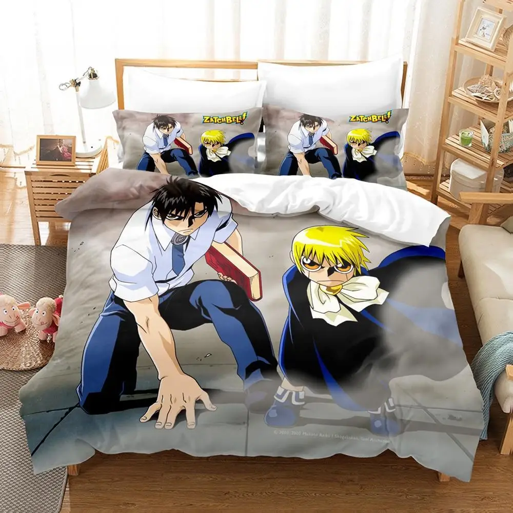 3d Print Anime Zatch Bell! Bedding Set Single Twin Full Queen King Size Bed Set Adult Kid Bedroom Duvet Cover Sets Home Textiles