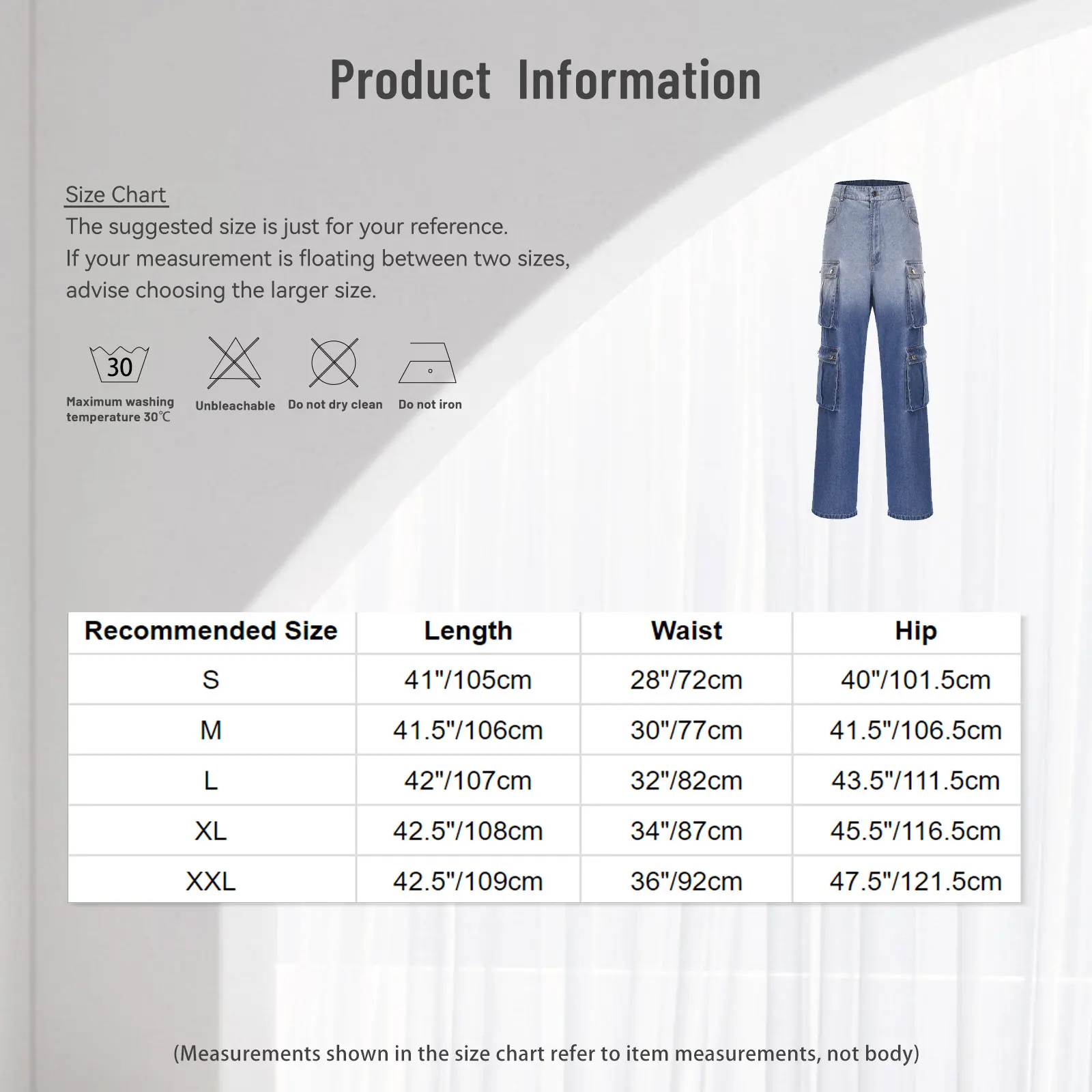 여성용 Y2K 배기 카고 진 플랩 포켓 하이웨이스트 그라데이션 와이드 레그 데님 팬츠 루즈 롱 팬츠 데일리 캐주얼 주말용