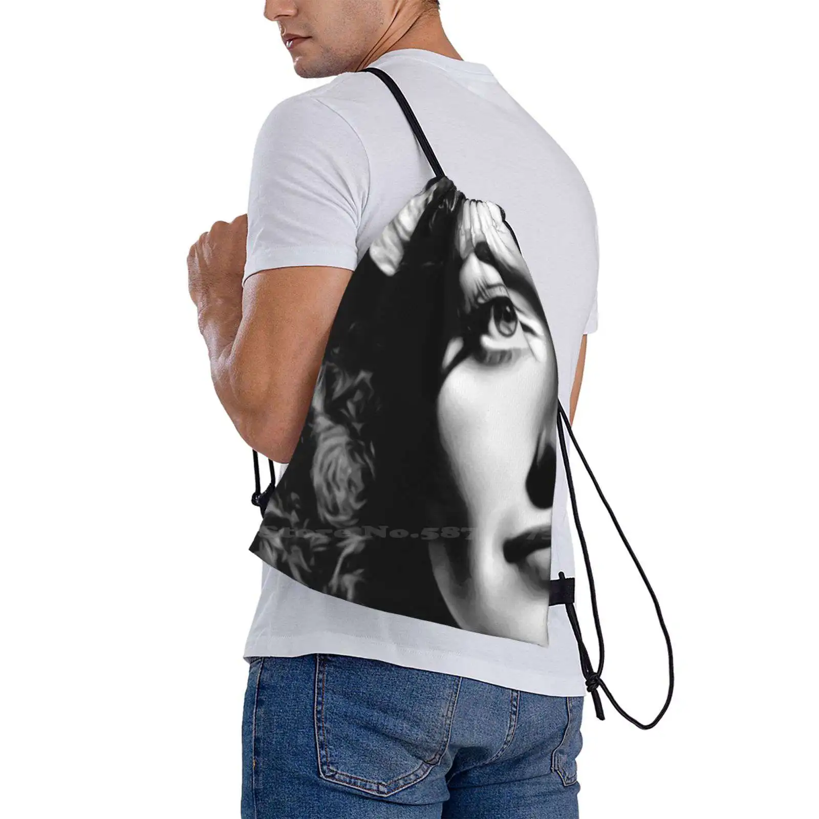 Portrait Of Joan , Famous American Actress In In Mid-Twentieth Century Backpacks For School Teenagers Girls Travel Bags Joan