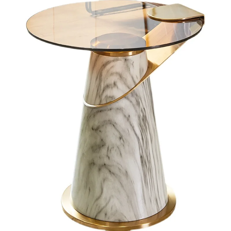 Corner few Nordic light luxury modern minimalist side few living room coffee table sofa balcony