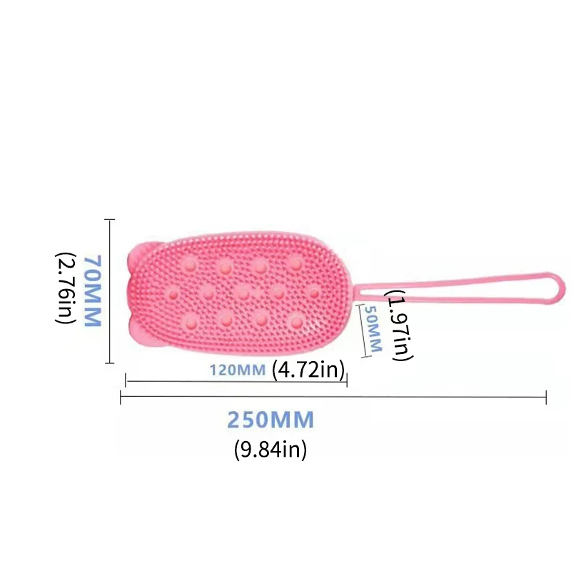 Bathing tool silicone scrub bath towel bath towel double-sided massage scrub mud bath brush