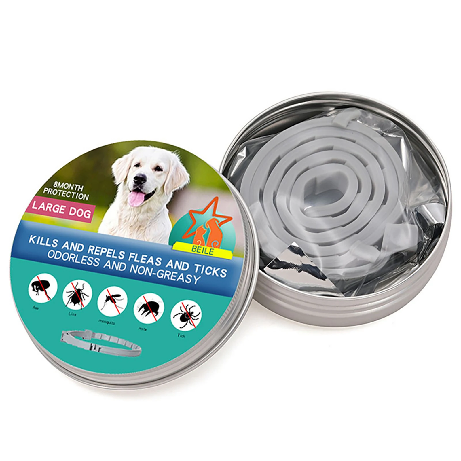 Huisdier Kat Hond Vlooien Remover Kraag Anti-Parasitaire Ketting Verstelbare Anti Vlooien Halsband Voor Puppy Kat grote Hond Producten