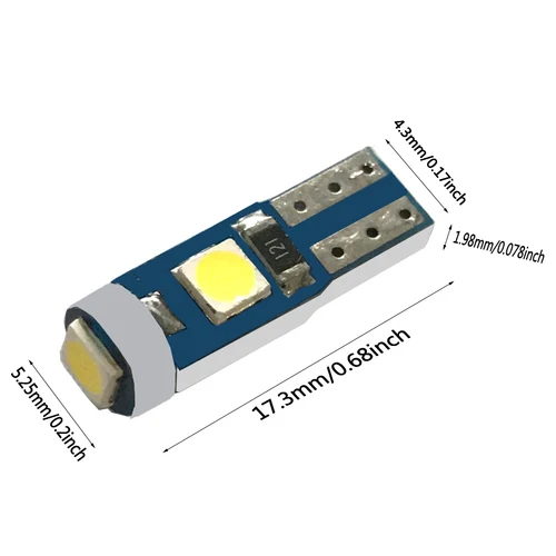 Imagen 2 del producto 200 Uds LED superbrillante T5 W3W W1.2W 3SMD coche motocicleta tablero luz indicadora de calentamiento cuña instrumento lámpara bombillas de señal
