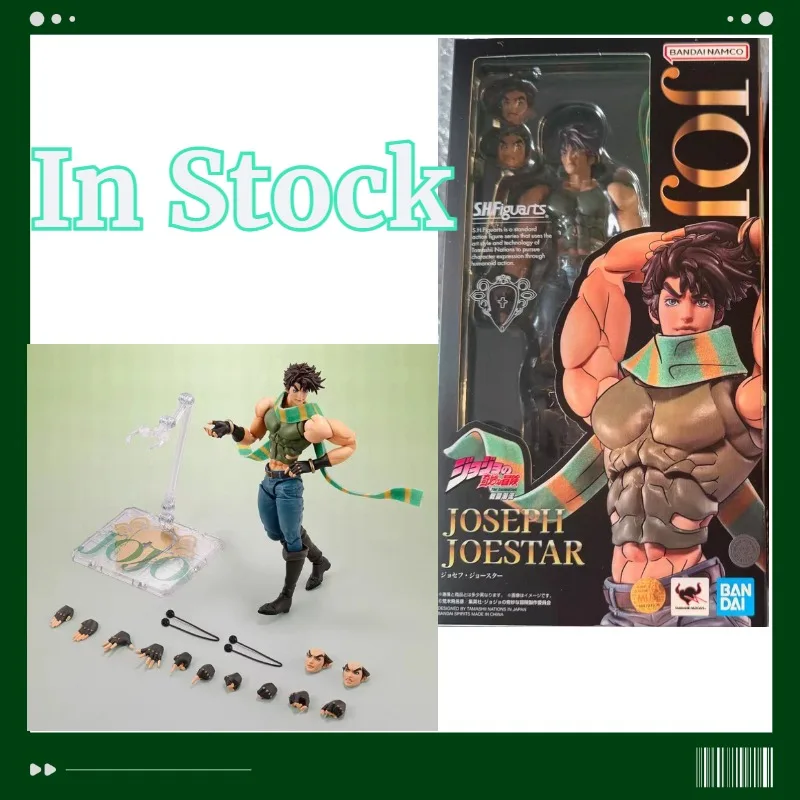 

In Stock Bandai hun SHF JOJO's Bizarre Adventure Joseph Joestar Action Figures Model Toys Figures Anime Characters Collection