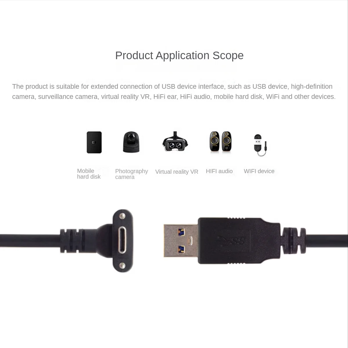 Down up angular usb 3.1 tipo-c parafuso duplo travamento para dados usb3.0 gl3523 cabo repetidor 90 graus 8.0m para câmera oculus quest link
