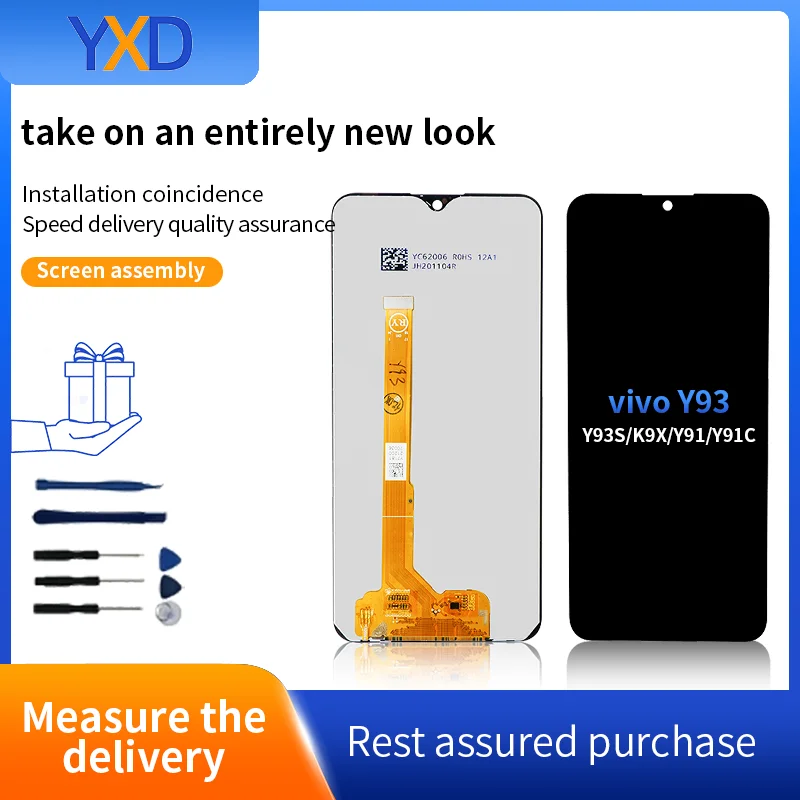 6.22\' LCD For Vivo Y93S/ K9X/ realme V13/Y93/Y91/y91i/Y91C/U1/Y95LCD Display With Touch Frame Digitizer Screen Mount