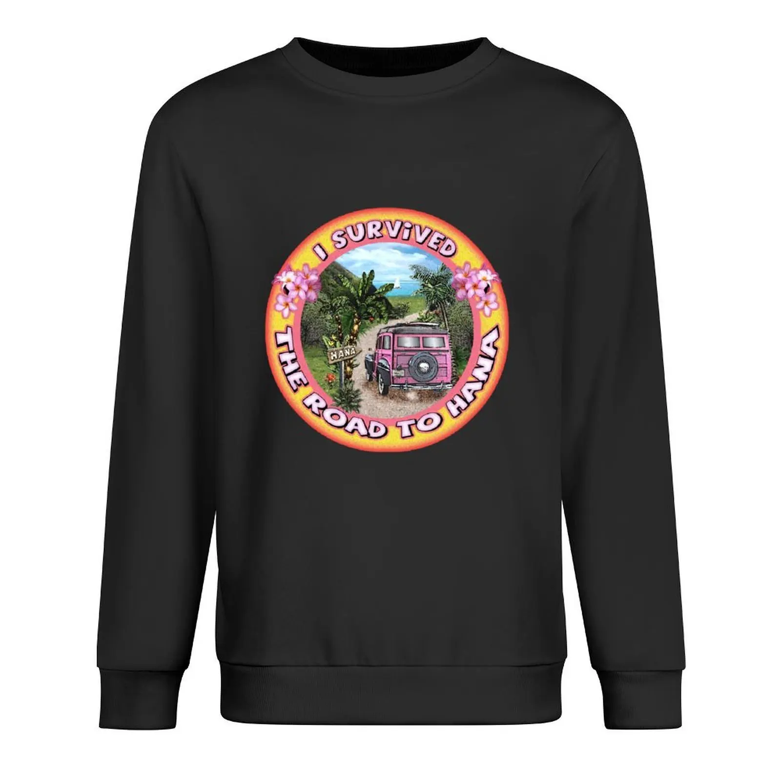 I survived the Road to Hana Pullover korean autumn clothes men's coat men's sweat-shirt graphic t shirts men new sweatshirt