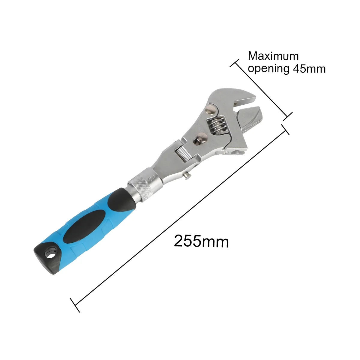 Multifunctional Five-In-One 10-Inch Retractable Adjustable Wrench