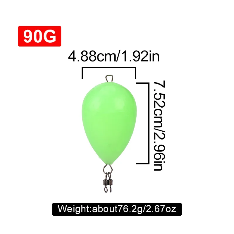 WEIHE 1PC Glow-in-the-dark Angeln Bobber Angeln Float Leuchten Bobber Wasser Sport Angeln Hilfe Werkzeug – Detail 8