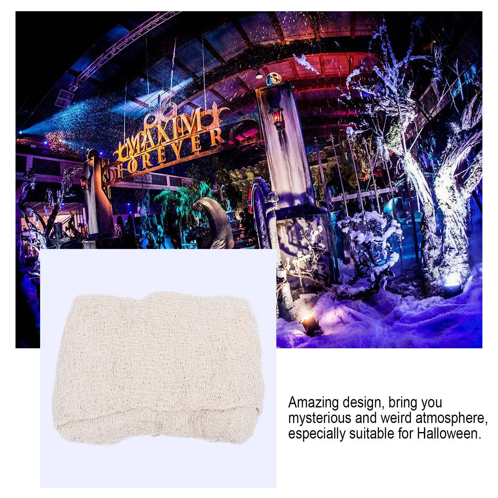 

1Pcs Haunted House Net Scene Decor Premium Halloween Hanging Prop Party Decoration Festival Atmosphere Ornament