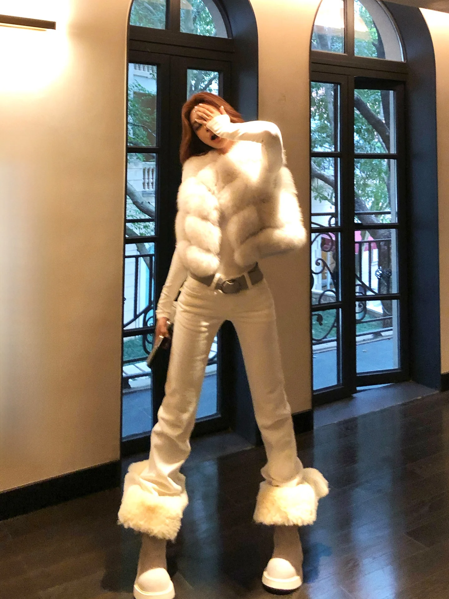 

Джинсы женские прямые с низкой посадкой, облегающие, из денима, повседневные, из смесового хлопка