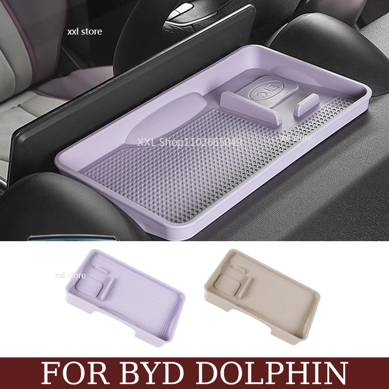 For BYD Dolphin Car Rear Screen Storage Box Car Dashboard GPS Stand Bracket Mobile Phone Holder Storage Box Auto Accessories