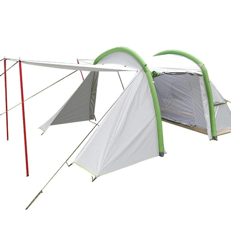 

Outdoor inflatable tent camping seaside yurt ultra-light anti-vinyl fabric silver glue camping tent