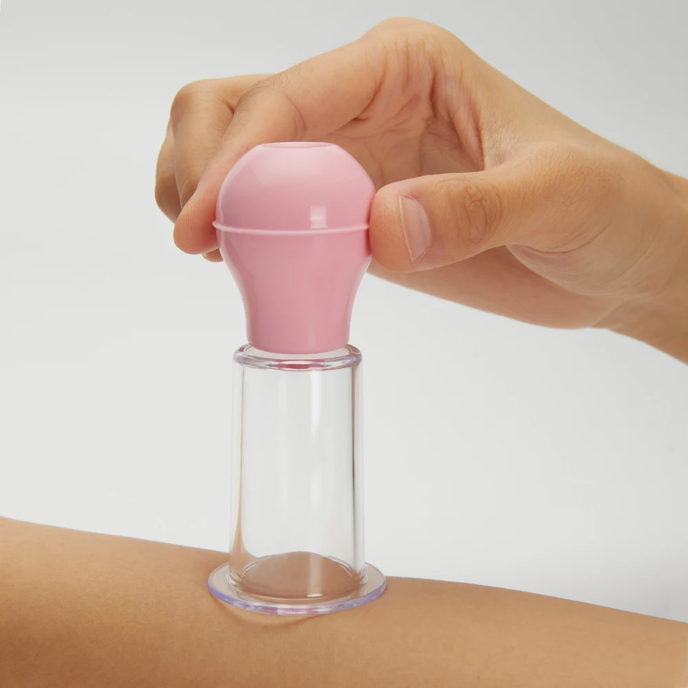 Gesichtsmassagebecher, Vakuum-Schröpfen, Hautstraffung, Anti-Cellulite-Massagegerät für Gesicht, PVC-Körperbecher, Hautkratzen, Massageglas