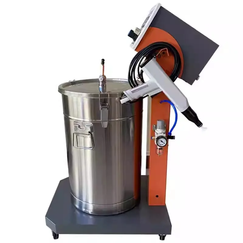 Электростатическая машина для распыления порошка, покрытие пластикового порошка, полный набор аксессуаров для пистолета-распылителя, интеллектуальная распылительная машина