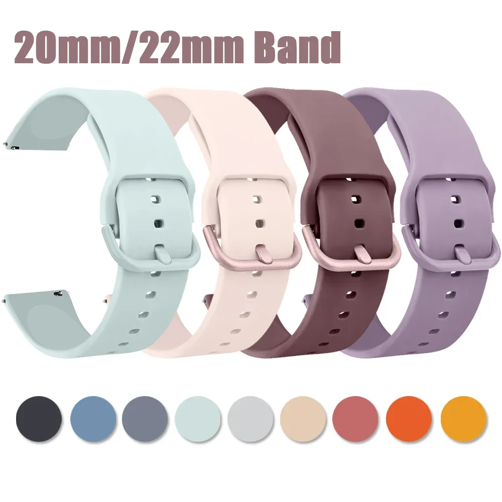 20 22mm Silicone Strap For Huawei Watch 3 4 Pro GT 4 46mm/GT 3/GT Runner/GT 2 Pro/GT 3 Pro Band For Honor watch Magic 2 Bracelet